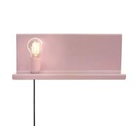 Homemania Lampe Murale Shelfie2 Applique Rose en métal 40 x 14 x 17 cm