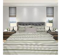 Homemania Literie Albert - Double - avec Drap Housse, Drap, Taie d'oreiller -Multicolore en Coton, 240 X 280cm