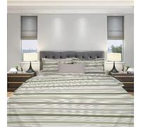 Homemania Literie Albert - Simple - avec Drap Housse, Drap, Taie d'oreiller -Multicolore en Coton, 150 X 280cm