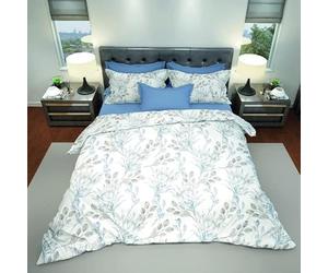 Homemania Literie Eucalypto - Simple - avec Drap Housse, Drap, Taie d'oreiller -Multicolore en Coton, 150 X 290cm