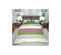 HOMEMANIA Literie Jude - Simple - avec drap housse, drap, taie d'oreiller -Multicolore en Coton, 150 x 290 cm Multicolore