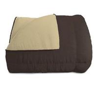 Italian Bed Linen Courtepointe d’Hiver “Elegant”, Marron/Crème, 1 Place et demie 220x260cm
