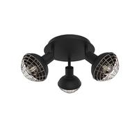 Homemania Spot en métal, Noir, Chrome, Or Rose
