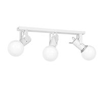 Homemania Spot en métal, Verre, Blanc, Chrome