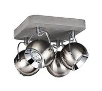 Homemania Spot Kyle - Applique - Mur, Plafond - Gris, Ciment, Métal 22 X 28 X 28