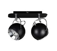 Homemania Spot Kyle - Applique - Mur, Plafond - Noir, Gris, Métal 21 X 11 X 28