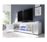 Homemania Support de télévision Basic - Noir - 102 x 43 x 162 cm Blanc G