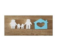 Homemania Tableau Accueil - Art et Graffiti - pour Salon, Chambre -Multicouleur en Polyester, Bois, 70 X 3 X 100cm - HM20KNV70x100-69