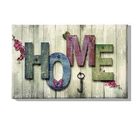 Homemania Tableau Accueil - Citations - pour Salon, Chambre -Multicouleur en Polyester, Bois, 45 X 3 X 70cm - HM20KNV45x70-142