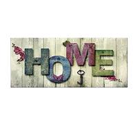 Homemania Tableau Accueil - Citations - pour Salon, Chambre -Multicouleur en Polyester, Bois, 70 X 3 X 100cm - HM20KNV70x100-23