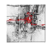 Homemania Tableau Couleurs - 3 Pieces - Abstract - from Living Room, Room - Multicouleur en Polyester, Bois, 69 X 3 X 50cm - HM203PKNV-29