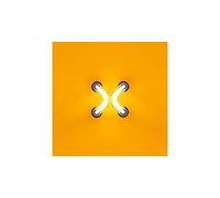 Homemania Tableau Effet Néon - Lettres, Symbole, X - Décoration Murale, Art Mural, Mur - pour le Salon - Multicolore en Coton, Bois, 30 X 2 X 30cm