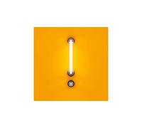 Homemania Tableau Effet Néon - Lettres, Symboles, Point d'exclamation - Décoration Murale, Art Mural, Mur - pour le Salon - Multicolore en Coton, Bois, 30 X 2 X 30cm