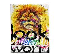 Homemania Tableau Feline - Citations - pour Salon, Chambre -Multicouleur en Polyester, Bois, 45 X 3 X 70cm