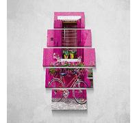 Homemania Tableau Fenêtre - 5 Pièces - Villes et Paysages - par Salon, Pièce - Multicouleur en Polyester, Bois, 100 X 3 X 60cm - HM205PKNV-43