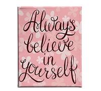 Homemania Tableau Fleurs - Citations - pour Salon, Chambre -Multicouleur en Polyester, Bois, 45 X 3 X 70cm - HM20KNV45x70-55