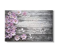 Homemania Tableau Fleurs - Citations - pour Salon, Chambre -Multicouleur en Polyester, Bois, 45 X 3 X 70cm - HM20KNV45x70-290