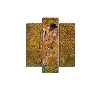 Homemania Tableau Inspirations des Auteurs - 3 Pièces - Art et Graffiti - du Salon, de la Chambre - Multicouleur en MDF, 57 X 0,3 X 60cm - HM203MDF15