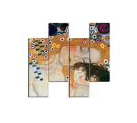 Homemania Tableau Inspirations des Auteurs - 4 Pièces - Art et Graffiti - pour le Salon, la Chambre - Multicouleur en MDF, 76 X 0,3 X 50cm - HM204PMDF151