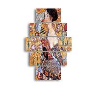 Homemania Tableau Inspirations des Auteurs - 5 Pièces - Art et Graffiti - pour le Salon, la Chambre -Multicouleur en MDF, 95 X 0,3 X 60cm - HM205MDF269