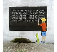 Homemania Tableau Inspirations des Auteurs Banksy Tableau Noir - Décoration Art Home - Mur - Imprimé, Numérique, Dessin - Cadre - Multicolore, Bois, Coton 60 X 60 X 3