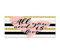 Homemania Tableau Or - Citations - pour Salon, Chambre -Multicouleur en Polyester, Bois, 70 X 3 X 100cm - HM20KNV70x100-60