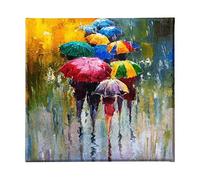 Homemania Tableau Parapluie - Art et Graffiti - pour Salon, Chambre -Multicouleur en Polyester, Bois, 60 X 3 X 60cm - HM20KNV60x60-63