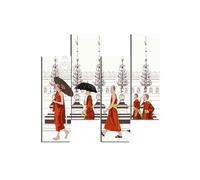 Homemania Tableau Parapluies - 4 Pièces - Art et Graffiti - pour le Salon, la Chambre - Multicouleur en MDF, 76 X 0,3 X 50cm - HM204PMDF288