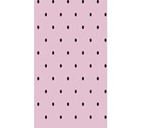 Homemania Tapis imprimé, 25% Polyester, 75% Coton, Rose, Noir
