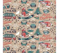 Homemania Tapis Imprimé Happy New Year - pour Les Enfants - Décoration de Maison - Antidérapants - pour Salon, Séjour, Chambre à Coucher - Multicolore en Polyester, Coton, 100 X 200cm