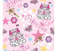 Homemania Tapis Imprimé Pink Princess - pour Les Enfants - Décoration de Maison - Antidérapants - pour Salon, Séjour, Chambre à Coucher - Multicolore en Polyester, Coton, 80 X 200cm