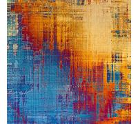 Homemania Tapis Imprimé Trend Spots 2 - Résumé - Décoration de Maison - Antidérapants - pour Salon, Séjour, Chambre à Coucher - Multicolore en Polyester, Coton, 100 X 150cm