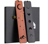 HOMEMARS Marque Page Bois Bookmark Original - 2 Pièces - Cadeau Anniversaire pour Femme, Homme, Maman, Noel