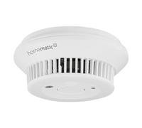 Homematic IP Smart Home 156587A0 Détecteur de fumée avec étiquette Q - Alarme Locale Via la sirène et Notification Push dans l'application Smartphone - Éclairage de Secours LED intégré