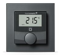 Homematic IP Smart Home 159820A0 Thermostat Mural avec capteur d'humidité, athrazit, Thermostat numérique radiateur/Chauffage au Sol, Application Alexa, Google Assistant, Mesure de la température,