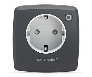 Homematic IP Smart Home 161613A0 Prise intermédiaire numérique pour contrôler les lampes ou les appareils électriques via application, Alexa et Google Assistant, anthracite