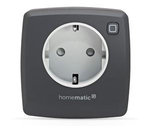 Homematic IP Smart Home 161621A0 Prise avec variateur de coupure de phase - Anthracite, prise intermédiaire numérique atténue les lumières via l'application, Alexa & Google Assistant, économie