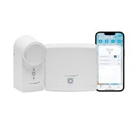 Homematic IP Starter Set Mini Access, Smart Home, serrure électronique pour porte, Smart Lock réarmable sans conversion, contrôlable par application, Alexa et Google Assistant, 161228A1