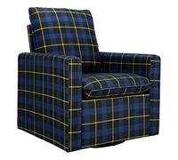 HomeMiYN Chauffeuse et Canapé Pivotant 360° - Grand Canapé 1 Place Relax Confortable - Siège Moderne pour Salon, Bureau ou Chambre(Bleu)