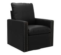 HomeMiYN Chauffeuse et Canapé Pivotant 360° - Grand Canapé 1 Place Relax Confortable - Siège Moderne pour Salon, Bureau ou Chambre(Noir)