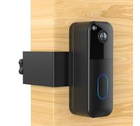 HomeMount Support de porte pour sonnette vidéo Blink 1 & 2, support sans perçage ni colle avec plaque de sécurité antivol, installation facile pour portes ouvrant vers l'intérieur de 32-62 mm