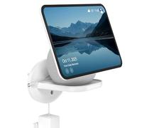 HomeMount Support Mural pour Show 11 & Dot Max, Support Universel pour HomePod Mini, Google Nest Mini, Point Nest Wi-FI & Caméras - Gain de Place avec Gestion des Câbles Intégrée (Blanc - 1p)