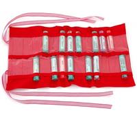 Homeo Case | Rangement Homeopathie avec 24 Espaces pour Boiron Tubes 4 Grammes | Trousse pour Homeopathie | Rangement Tube Homeopathie | Couleur Rouge