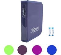Homeo Case | Rangement Homeopathie avec 40 Espaces pour Boiron Tubes 4 Grammes | Trousse pour Homeopathie | Tubes Non Inclus | Couleur Mauve | Fermé 21,5 x 14,5 cm | Ouvert 48,5 x 21 cm