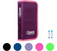 Homeo Case | Rangement Homeopathie avec 90 Espaces pour Boiron Tubes 4 Grammes | Trousse pour Homeopathie | Tubes Non Inclus | Couleur Prune | Fermé 30 x 15 cm | Ouvert 70 x 30 cm