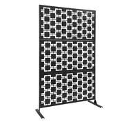 HOMEONENIC Brise-vue avec support - 120 x 40 x 190 cm - Cloison autoportante - Épaisseur de la plaque : 0,8 mm - Épaisseur des poteaux latéraux : 1,8 mm