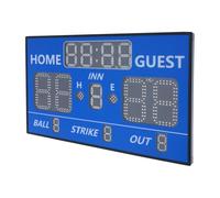 HOMEONENIC Compteur de points de tennis 58 x 2,45 x 35 cm Tableau d'affichage de sport avec tableau d'affichage numérique LED Football Portable 5 niveaux de luminosité réglables
