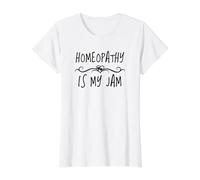Homéopathe Herbes homéopathiques Naturopathe holistique Homéopathie T-Shirt Graphique avec Valeur, Femme, Blanc, M