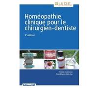 Homéopathie clinique pour le chirurgien-dentiste