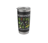 Homeopathy Nature Healing Remedies Homeopath Practitioner Gobelet isotherme en acier inoxydable double paroi